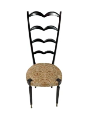 Mid-Century Modern High Back Side Chair by Paolo Buffa, 1950s